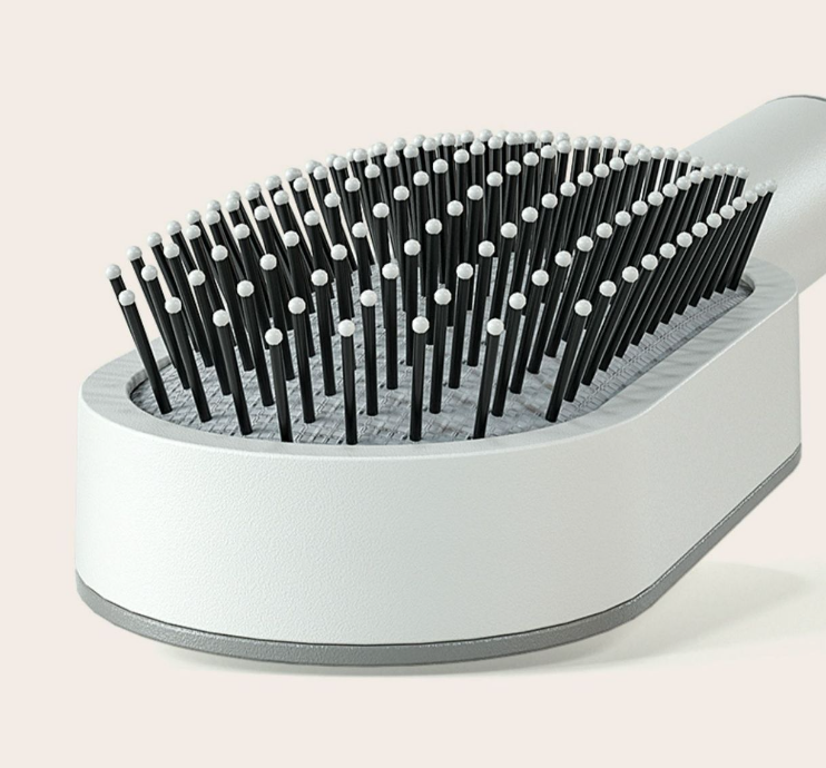 Self Cleaning Hair Brush For Women One-key Cleaning Hair Loss Airbag Massage Scalp Comb Anti-Static Hairbrush